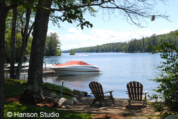 Lake Winnipesaukee - Chairs at Watson Shore